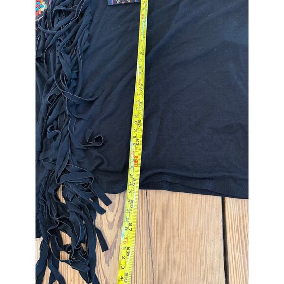 NWT Wrangler Rock 47 Embroidered Fringe Short Sleeve Open Front Cardigan Large - Picture 6 of 6